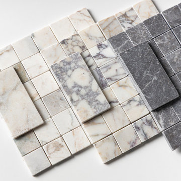 The Villa Collection: Tumbled Marble Hardscaping & Multi-Tone Mosaics