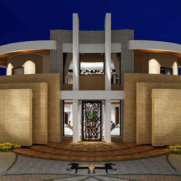 Private Luxury Villa Retreat Spa in the Dubai Desert Dunes