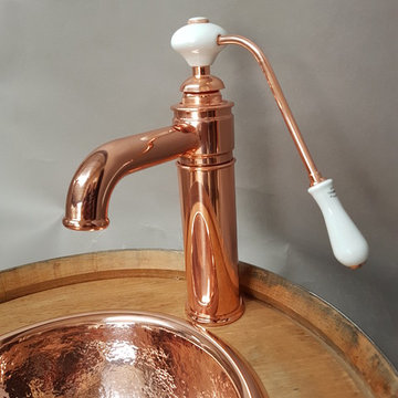 Maintenance Free Polished Copper Brightens Up a Kitchen, Bar or Prep Area