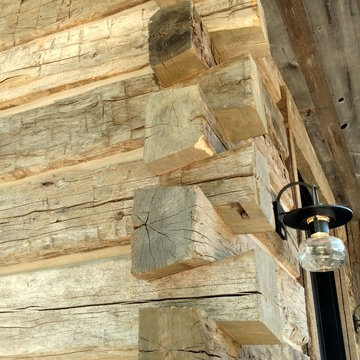 Rustic American Log Stack Siding Jackson, WY