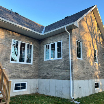 Facade installation project in Georgina, ON