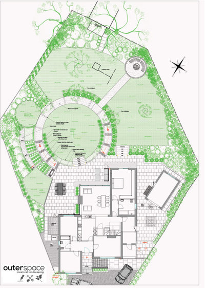 Современный Сад by Outerspace Creative Landscaping