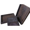 Chinese Rectangular Shape Calligraphy Carving Box with Ink Stone Pad Hcs3664