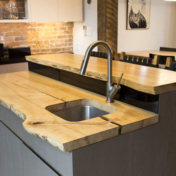 Ash Live Edge Kitchen Island