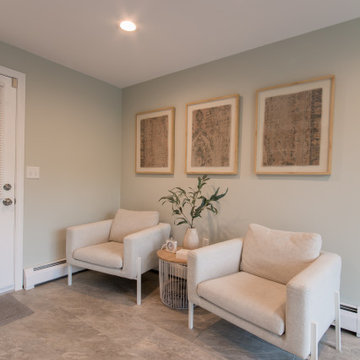 Cranston, RI | Small Living Room/Mudroom Remodel