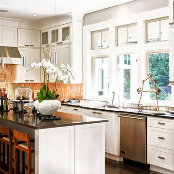 White, Black and Grey Cabinets