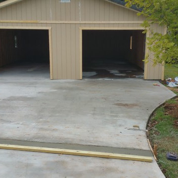 Block retaining wall/Concrete slab/additional driveway