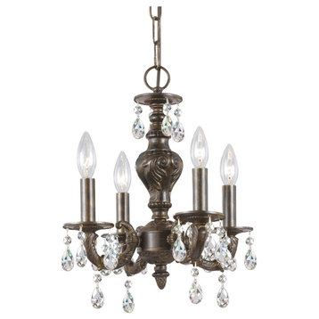 Crystorama Lighting Group 5024-CL-SAQ Paris Market 4 Light 14"W - Venetian