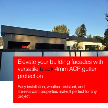 Aluminum Composite Panel (ACP / ACM) Gutter Lining and Soffit System in LA, CA