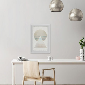 "Bords Gris" Framed Painting Print
