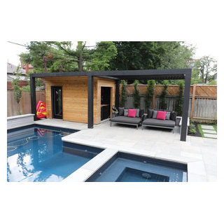 A Chic Retreat - Modern L-Shaped Inground - Modern - Toronto - by ...