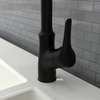 Belanger FUS78 Single Handle Pull-Down Kitchen Faucet, Matte Black