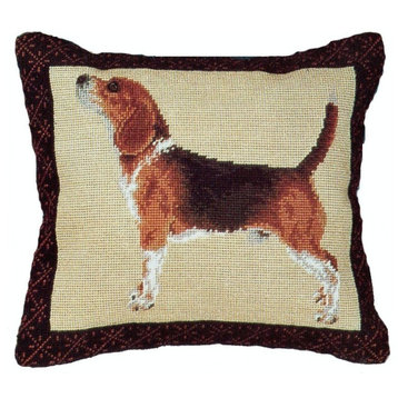 Beagle Petit Point Pillow