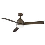 Hinkley - Hinkley 902352FMM-LWA Verge - 52" Ceiling Fan with Light Kit - The bold silhouette of Verge combines form and funVerge 52" Ceiling Fa Metallic Matte Bronz *UL: Suitable for wet locations Energy Star Qualified: n/a ADA Certified: n/a  *Number of Lights: Lamp: 1-*Wattage:16w LED bulb(s) *Bulb Included:Yes *Bulb Type:LED *Finish Type:Metallic Matte Bronze