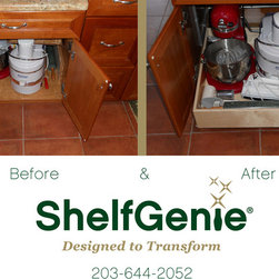 ShelfGenie Glide-Out Before & Afters - Kitchen Drawer Organizers
