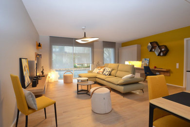 Aménagement d'un salon contemporain.