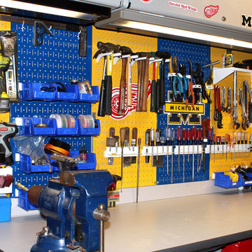 Team Themed with Wall Control Metal Pegboard Colors