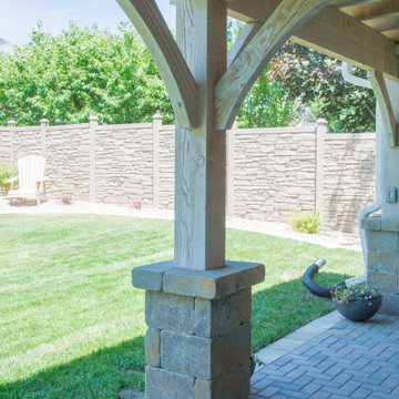 Bleach Timber Pavilion Pergola Outdoor Living Area