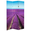 6' Tall Double Sided Lavender Fields Canvas Room Divider