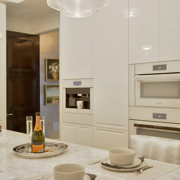Contemporary White Kitchen with a Traditional Twist