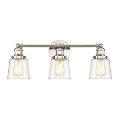 Quoizel UNI8603 Union 3 Light 23"W Bathroom Vanity Light - Polished Nickel
