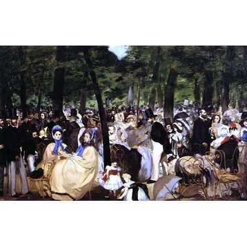 Edouard Manet Music in the Tuileries Wall Decal
