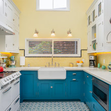 Teal Kitchen Cabinets