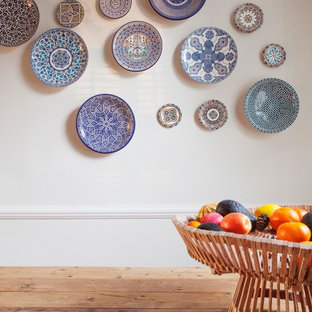 This is an example of a modern dining room in London.
