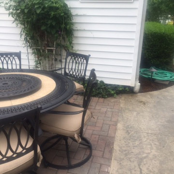 Stamped Concrete Patio Border and Walkway Manchester, Missouri