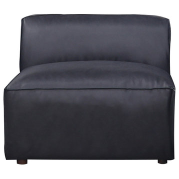 Form Slipper Chair Vantage Black Leather