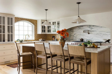 Inspiration for a transitional kitchen remodel in Boston