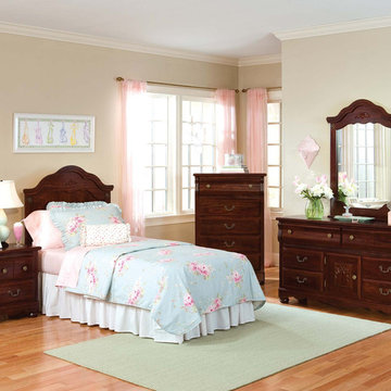 Standard Furniture Jaqueline 5 Piece Panel Twin Bedroom Set