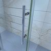 Enigma-Z 34 1/2 x 60 3/8 x 76 Sliding Shower Enclosure, Brushed Stainless Steel