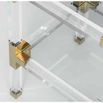 Modern Coffee Tables with Lucite Acrylic Legs