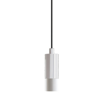 Short Frosted 1" Light Guide Small Pendant White Socket