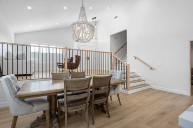 Trendy dining room photo in Houston