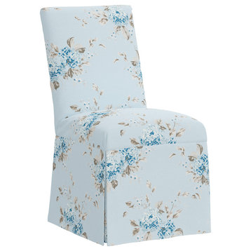 Rachel Ashwell Slipcover Dining Chair, Sc Berry Bloom Blue