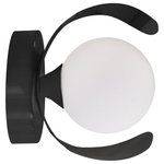 Dainolite - Dainolite CRT-61W-MB Crescent - One Light Wall Sconce - 1 Light Incandescent Wall Sconce Matte Black FinisCrescent One Light W Matte Black *UL Approved: YES Energy Star Qualified: n/a ADA Certified: n/a  *Number of Lights: Lamp: 1-*Wattage:25w G9 bulb(s) *Bulb Included:No *Bulb Type:G9 *Finish Type:Matte Black