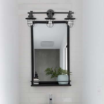 Beaufort 3-Light Wall Sconce, Dark Bronze, Removable Cage Shade