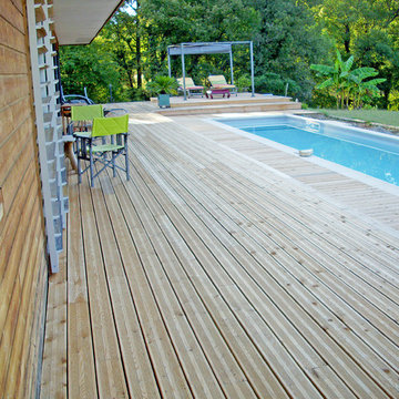 Terrasse bois résineux Mélèze de Sibérie