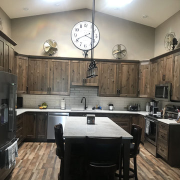 Beautiful Kitchen Remodel Done in Knotty Alder Cabinets