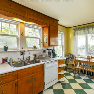 New Windows in Lovely Retro Kitchen - Renewal by Andersen Long Island, NY