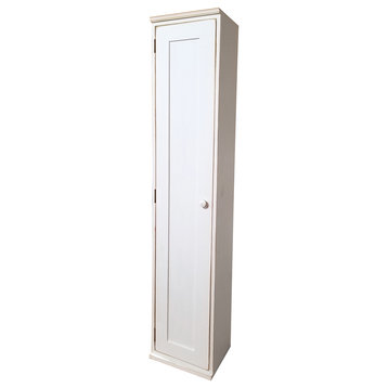Entryway Locker Cabinet, Old Cottage White