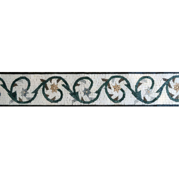 Mosaic Border -Amaryllis, 6"x12"