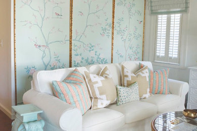 Example of an asian family room design