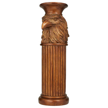 Traditional Bronze Polystone Pedestal Table 560331