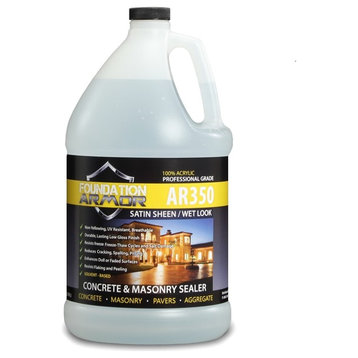 Armor AR350™ Wet Look Satin Sheen Acrylic Concrete and Paver Sealer, Clear, 1 Gallon