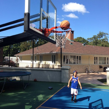 Avi A's Pro Dunk Diamond Basketball System on a 60x60 in Jamaica, NY
