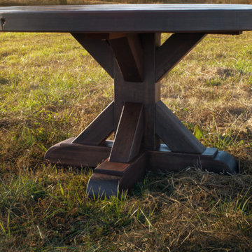 Rustic Trades Pedestal Dining Table