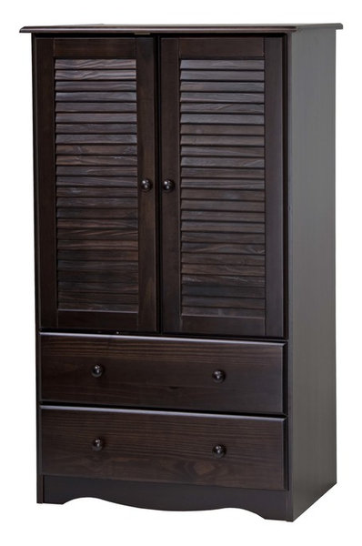 100% Solid Wood Petite Armoire/Wardrobe/Closet - Contemporary ... 100% Solid Wood Petite Armoire/Wardrobe/Closet - Contemporary ...
